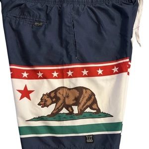 Brooklyn Cloth Co. California Flag Swim Trunks